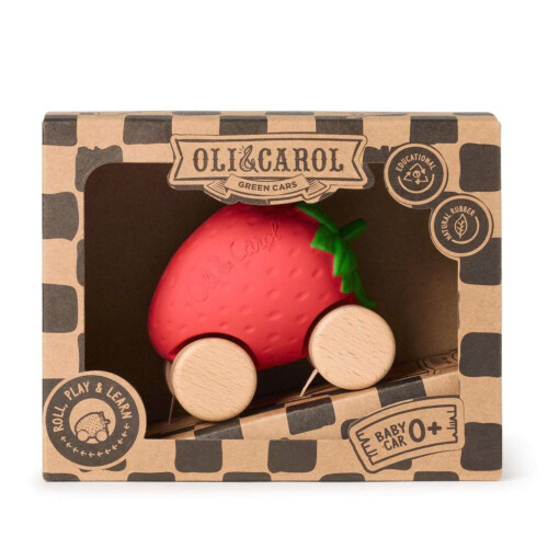 Oli & Carol Sweetie the Strawberry Baby Car Toy