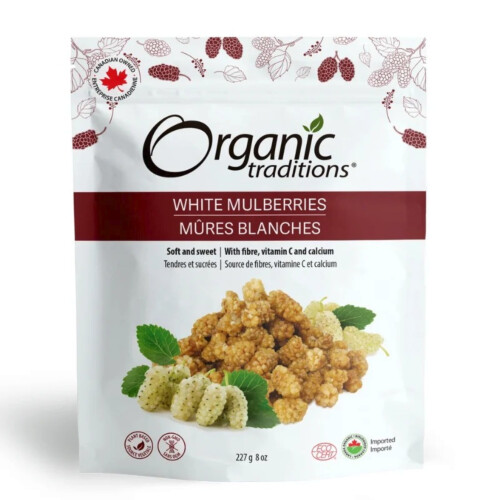 Organic Traditions White Mulberries 227G
