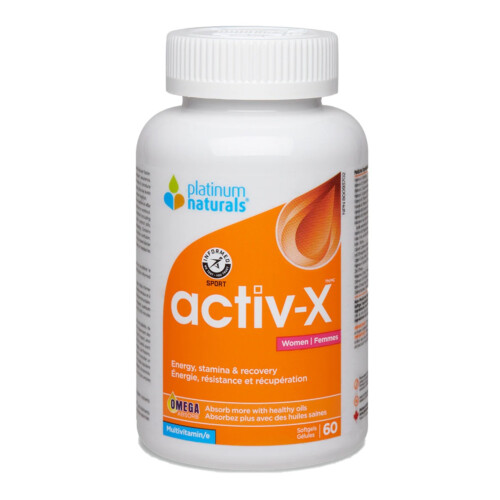 Platinum Naturals Activ-X Women Multivitamin 60 Softgels @