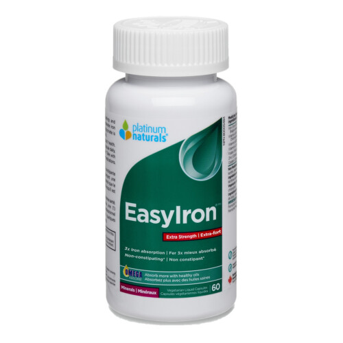 Platinum Naturals EasyIron Extra Strength 60 Vegan Liquid Capsules @