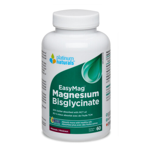Platinum Naturals EasyMag Magnesium Bisglycinate 60 Capsules @