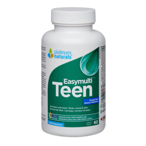 Platinum Naturals EasyMulti Teen Young Men 60 Softgels