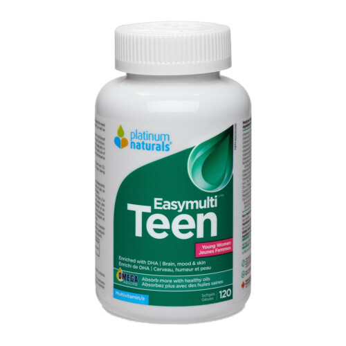 Platinum Naturals EasyMulti Teen Young Women 120 Softgels @