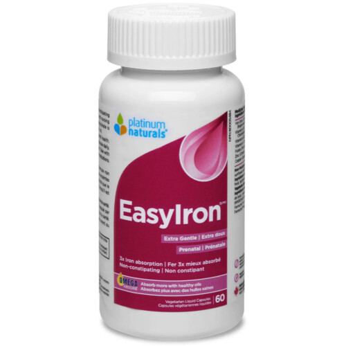 Platinum Naturals Easy Iron Prenatal 60 Vegetarian Liquid Capsules @
