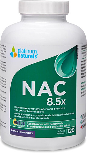 Platinum Naturals NAC 8.5x 120 Softgels