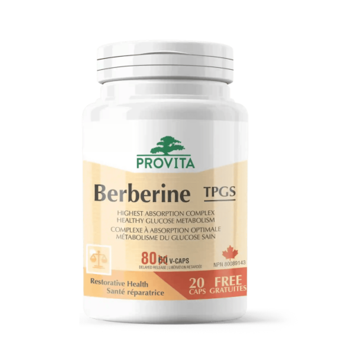 Provita Berberine TPGS 80 Capsules - Bonus Size
