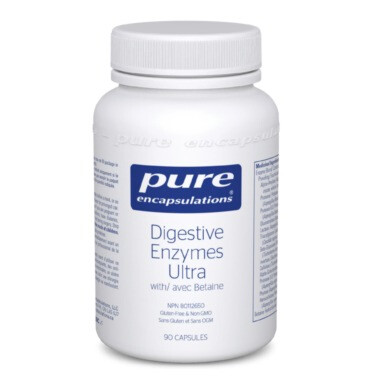 Pure Encapsulations Digestive Enzymes Ultra With Betaine 90 Capsules