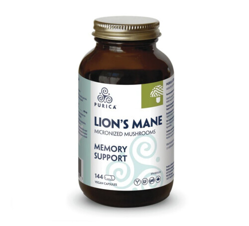 Purica Lion's Mane Memory Support Bonus Bottle 144 VCapsules