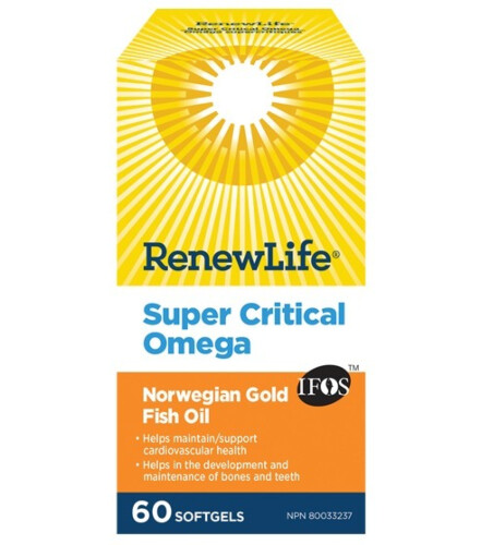 Renew Life Norwegian Gold Super Critical Omega 60 Fish Gels