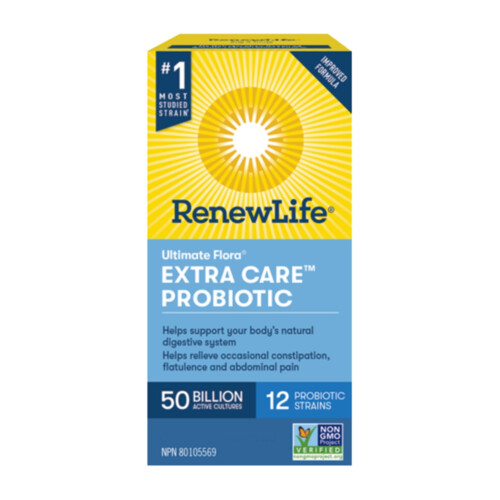 Renew Life Ultimate Flora Extra Care 50 Billion 72 Caps- Bonus Bottle @