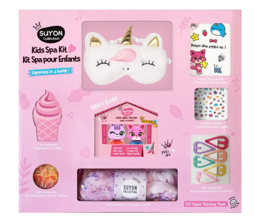 SUYON Complete Kid Spa Set with Unicorn Sleep Mask