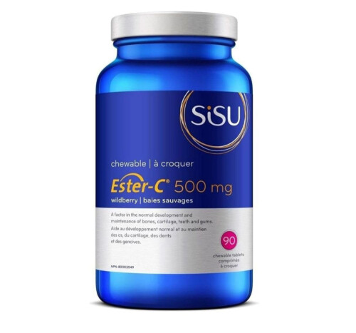 Sisu Ester-C 500mg -Wildberry 90 Chewable Tablets