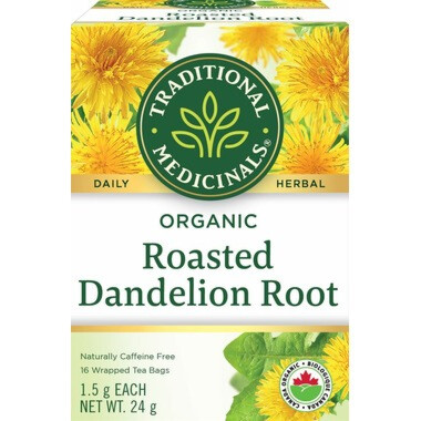Traditional Medicinals Organic Roasted Dandelion Root Tea 16 Count