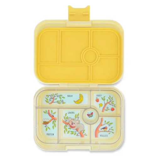 Yumbox Original 6 Compartment -Sunburst Yellow - Koala Tray