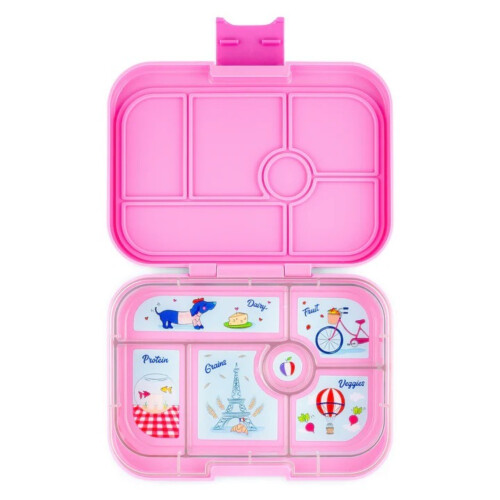 Yumbox Original 6 Compartment - Fifi Pink with Paris Tray