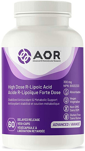 AOR High Dose R-Lipoic Acid 60 VegiCaps