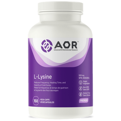 AOR Lysine, Vitamin C and Hyaluronic Acid 60 VegiCaps