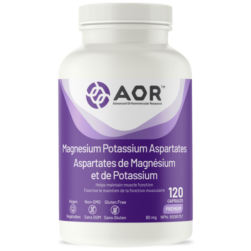 AOR Magnesium/Potassium Aspartates 120 VegiCaps