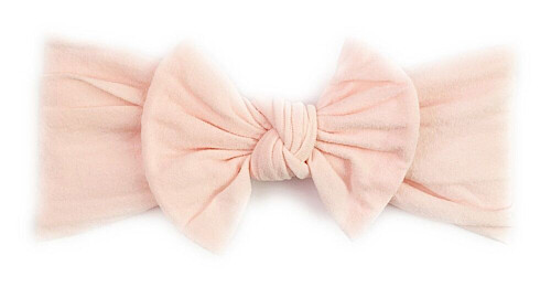 Baby Wisp - Headband - Nylon Bow - Ballet Pink