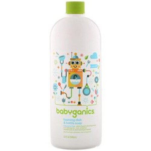 Babyganics Plant-based Foam Dish & Bottle Soap Refill Citrus 946ml