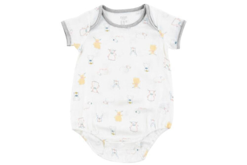 Nest Design Bamboo Pima Short Sleeve Onesie - Ox-Standing! 3-6M