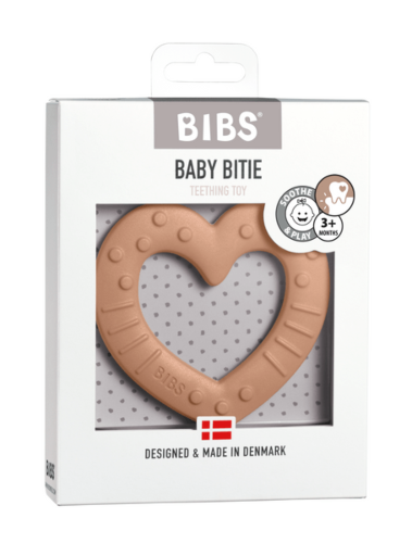BIBS Baby Bitie Heart Peach ONE SIZE