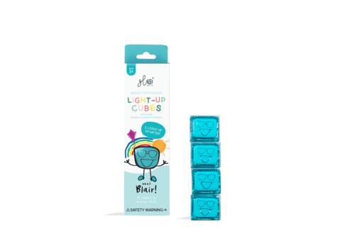 Glo Pals Light-Up Bath Cubes  - Blair (4 pack) 3+