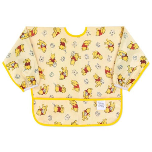 Bumkins Sleeved Bib - Winnie Loves Hunny