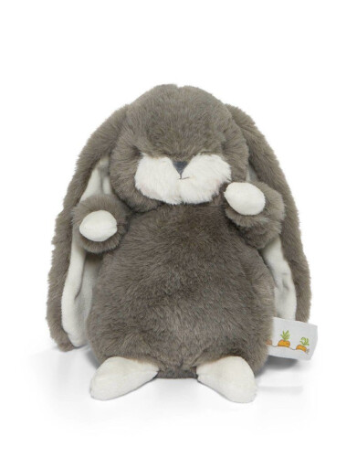 Bunnies By The Bay Tiny Nibble Bunny Plush Toy 8"- Coal