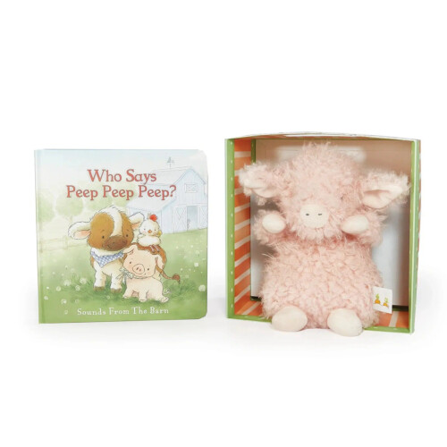 Bunnies By The Bay Who Says Peep Peep Book and Plush Boxed Set