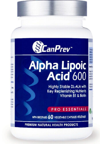 CanPrev Alpha Lipoic Acid 600mg 60Vcaps @