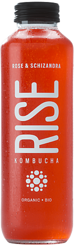 Rise Kombucha Rose Schizandra 414ml x 12Bottles Per Case
