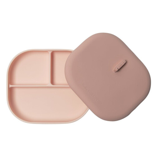Loulou Lollipop Divied Plate with Lid - Blush Pink