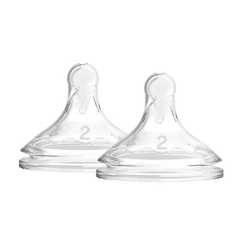 Dr Brown's Natural Flow Wide Neck Nipples 2 pack - Level 1 0m+