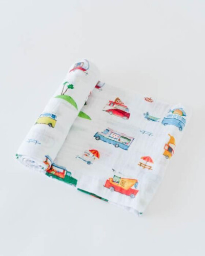 Little Unicorn Cotton Muslin Swaddle Single Food Truck