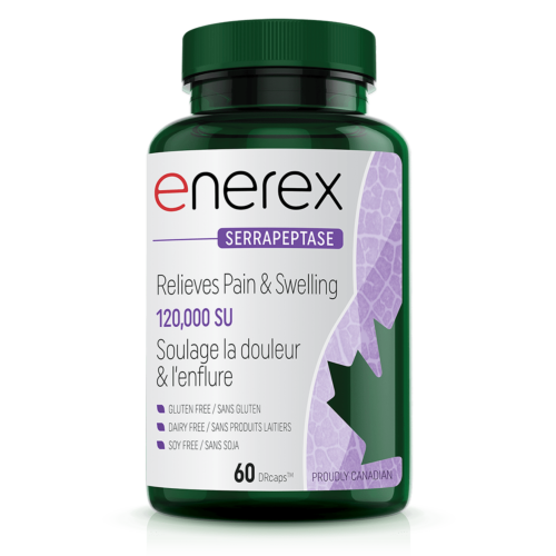 Enerex Botanicals Serrapeptase120,000 SU 60 Capsules @
