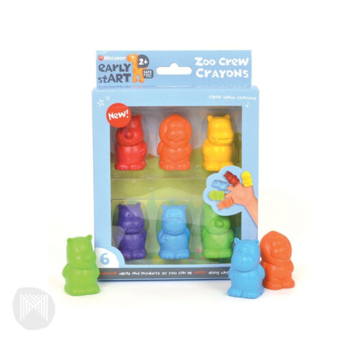 Micador Early Start Zoo Crew Crayons 2 Years+
