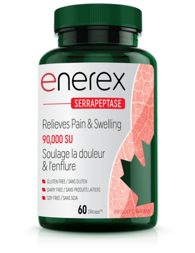 Enerex Botanicals Serrapeptase 90,000 SU 60 Capsules @