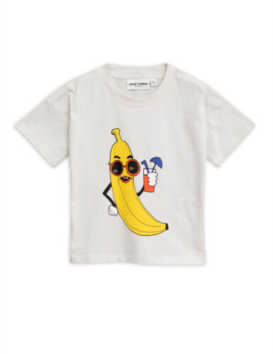 Mini Rodini Banana SP Tee - Off White