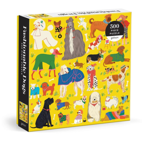 Galison Fashionable Dogs 500 Piece