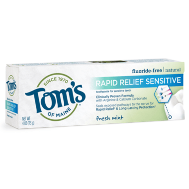 Tom's of Maine Rapid Relief Sensitive Toothpaste Fresh Mint 76ml