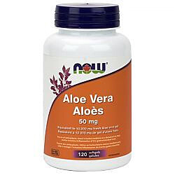 Now Aloe Vera 50mg 120 Softgels