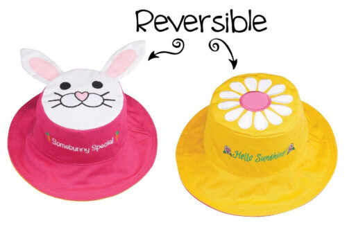 FlapJackKids Kid's Sun Hat Bunny/Daisy Large (4-6 Years)