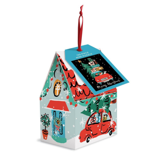 Galison Christmas Car 130 pc Puzzle Ornament
