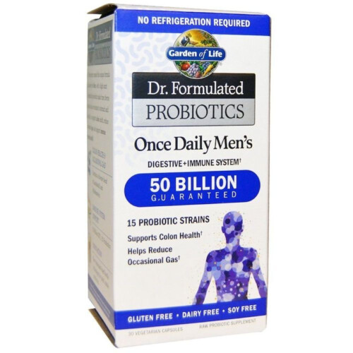 Garden of Life Dr. Formulated Probiotics Once Daily Men's Shelf Stable 30 Veggie Capsules @