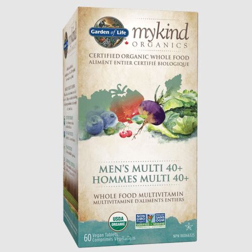 Garden of Life Mykind Organic Multivitamin - Men’s Multi 40+ 60 Vegan Table @