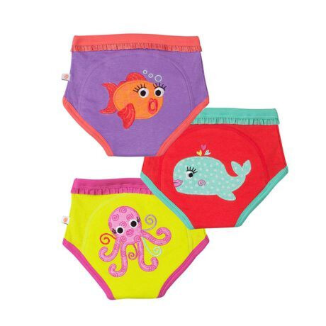 Zoocchini Organic Training Pants - Girls Ocean Friend