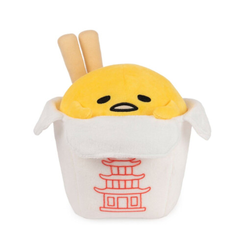 Gund Gudetama the Lazy Egg Stuffed Animal, Gudetama Takeout Container Plush Toy for Ages 8 and up, 9.5"