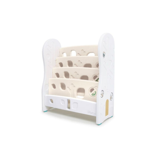 Ifam Design Open Book Shelf_3Level (White/Beige)