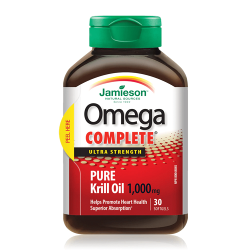 Jamieson Complete Ultra Strength Pure Krill Oil 1000mg 30Softgels @